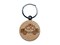 Police Cop Car Vehicle Automobile Engraved Wood Round Keychain Tag Charm